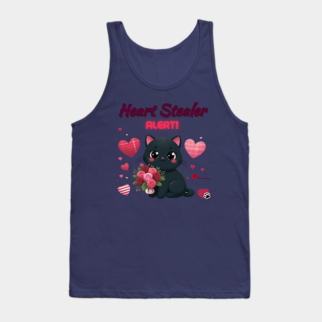 Heart Stealer Alert!- Exclusive Valentine's Design Tank Top by Caos Maternal Creativo